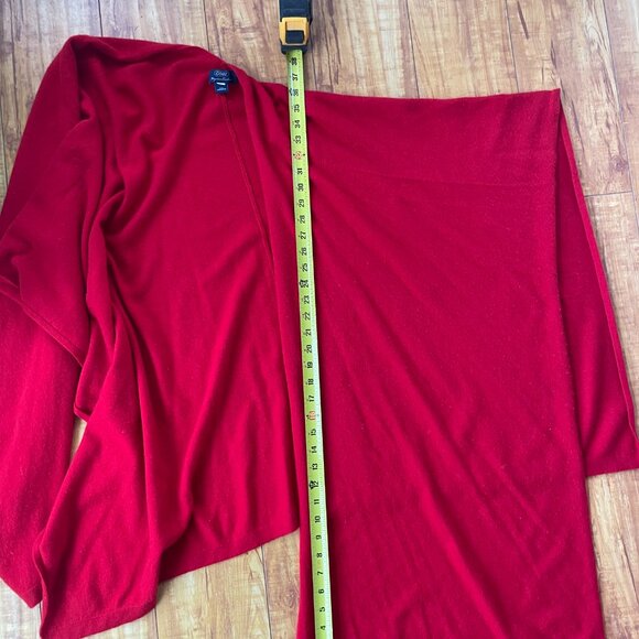 GOBI Red cashmere Wraparound Scarf - Picture 6 of 6